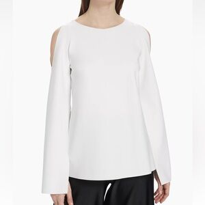 Chiara Boni La Petite Robe Tsubame Sje Cold-Shoulder Top size 4 NWT
